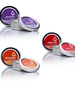 Aromatherapy Candle – Triple Pack Salon Soy Candle Travel Tin 75ml - Clean burning, Biodegradable & Eco-friendly